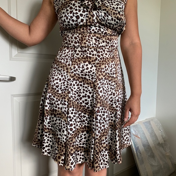 100% silk animal print summer dress !! - Picture 2 of 9